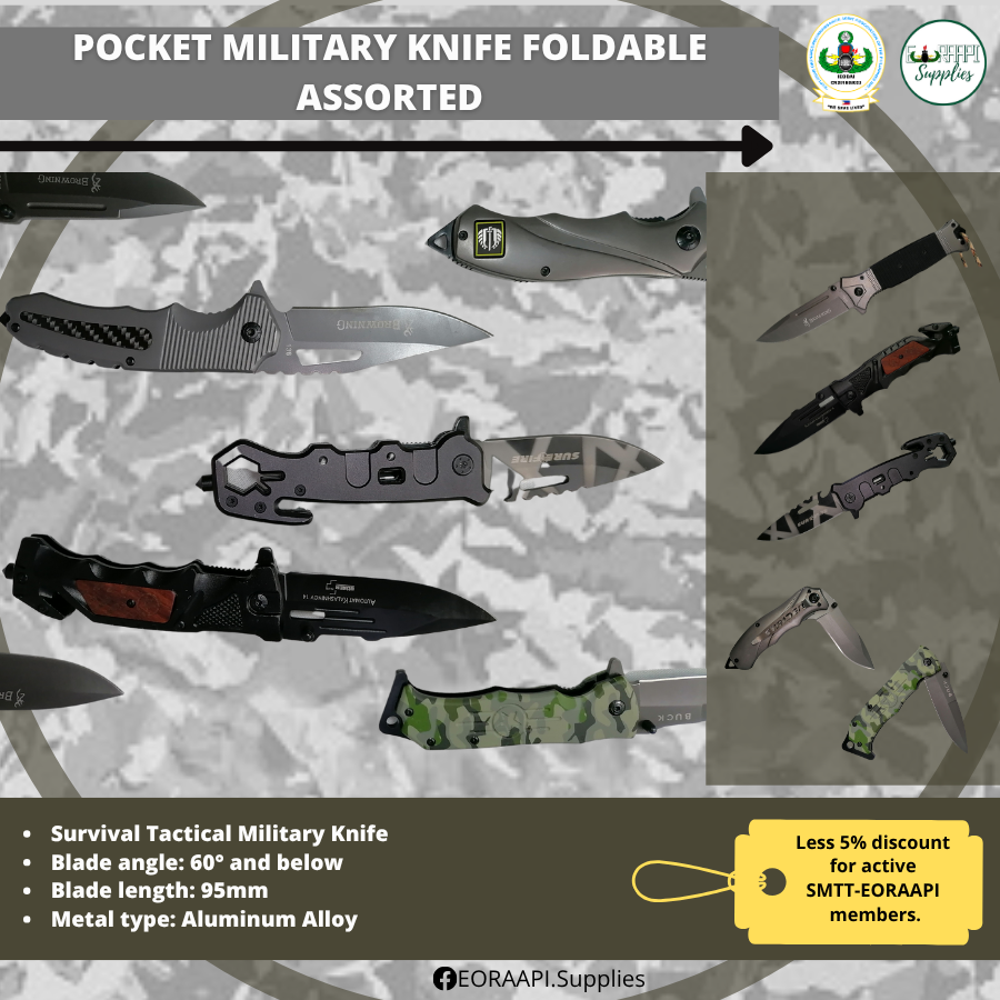pocket military knife foldable